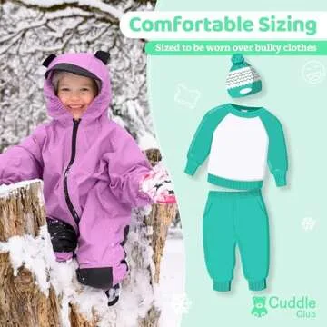 Cuddle Club Toddler Waterproof Rain Suit for Active Kids