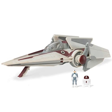 STAR WARS Micro Galaxy Squadron V-Wing Starfighter - 3-Inch Light Armor Class Vehicle with Two 1-Inc...