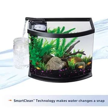 Aqueon LED MiniBow Aquarium Kit 5 Gallon with SmartClean