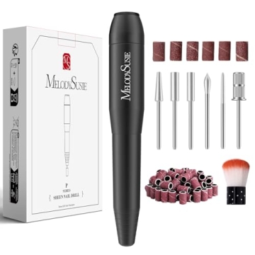 MelodySusie Electric Nail Drill Machine,PC120I Portable Electric Nail File Efile Set for Acrylic Gel...