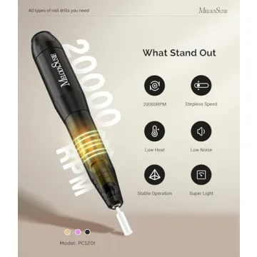 MelodySusie PC120I Electric Nail Drill for Home Use
