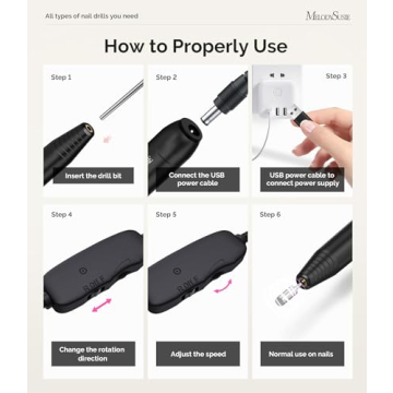 MelodySusie PC120I Electric Nail Drill for Home Use