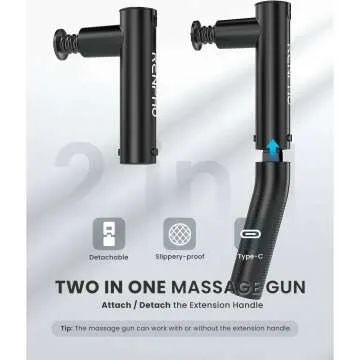 RENPHO 2 in 1 Deep Tissue Massage Gun for Neck & Back