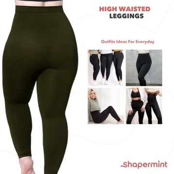 SHAPERMINT Compression Leggings for Women - Non See-Through