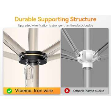 Vibemo Beach Cabana with Side Wall and Adjustable Heights