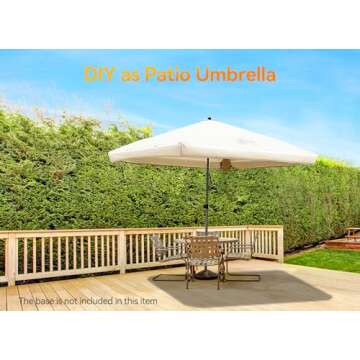 Vibemo Beach Cabana with Side Wall and Adjustable Heights