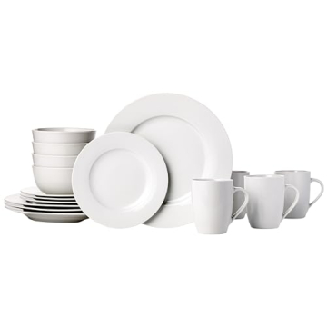 Amazon Basics Porcelain Dinnerware Set - Service for 4