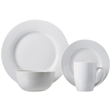 Amazon Basics Porcelain Dinnerware Set - Service for 4