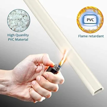 Cable Hider Kit with Paintable Raceway - 68in for TV