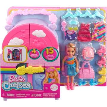 Barbie Chelsea Doll Playset with Closet & Accessories