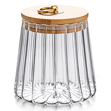 Stylish Airtight Glass Canister for Coffee and Nuts