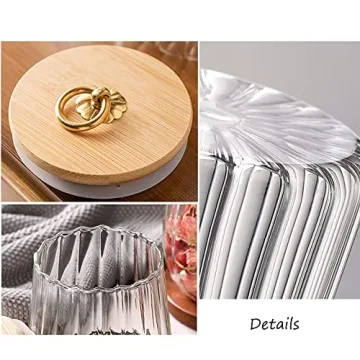 Stylish Airtight Glass Canister for Coffee and Nuts