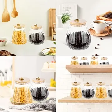 Stylish Airtight Glass Canister for Coffee and Nuts