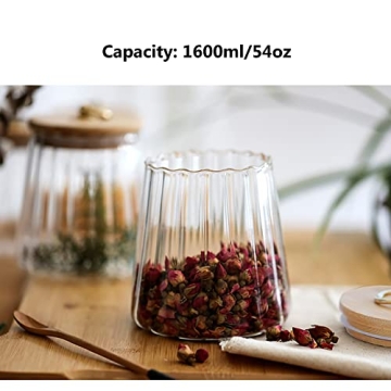 Stylish Airtight Glass Canister for Coffee and Nuts