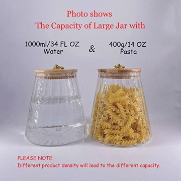 Stylish Airtight Glass Canister for Coffee and Nuts