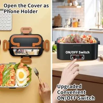 IFENROL 3-IN-1 Electric Heated Lunch Box for Adults