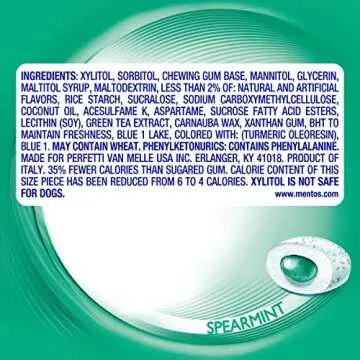 Buy Mentos Pure Fresh Spearmint Sugar-Free Gum 120 Pieces