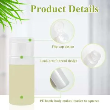 DNSEN TSA Approved Travel Bottles - Leakproof & Squeezable