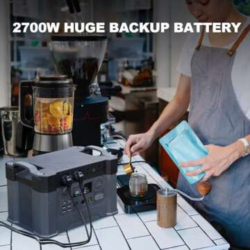 ALLPOWERS S2000 Pro Solar Generator 2400W (4000W Peak), 1451Wh MPPT Portable Power Station, 0-100% i...