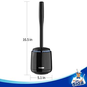 MR.SIGA Elegant Toilet Bowl Brush with Solid Handle