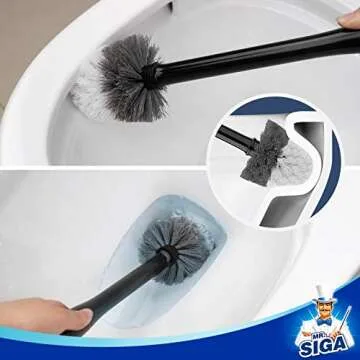 MR.SIGA Elegant Toilet Bowl Brush with Solid Handle