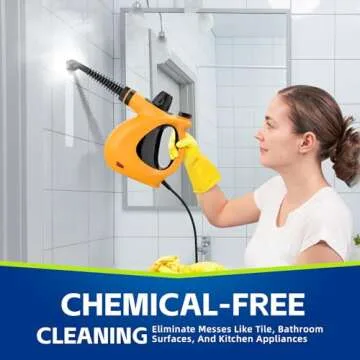 Handheld Steam Cleaner, Pressurized Multi-Surface Steam Cleaner with 11pcs Accessories, Chemical Free Multi-Purpose Steam Cleaners for Home Use, Steamer for Cleaning Floor, Tile, Windows, Couch, Grout