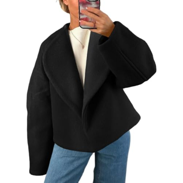 Stylish Pea Coat for Women - Tankaneo Cropped Jacket