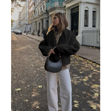 Stylish Pea Coat for Women - Tankaneo Cropped Jacket