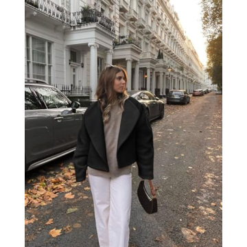 Stylish Pea Coat for Women - Tankaneo Cropped Jacket