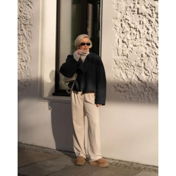 Stylish Pea Coat for Women - Tankaneo Cropped Jacket