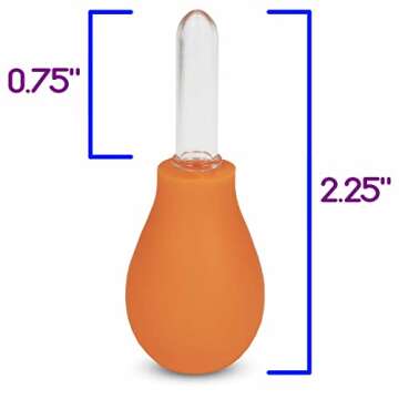 Pint-Size Scholars Rainbow Eye Droppers - Set of 6 Plastic Pipettes Educational Toy for Toddlers - Great as a Science Learning Tool, Kitchen Helping Accessory, and for Other Home Activities