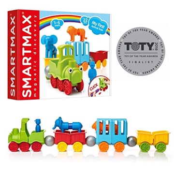 SmartMax Animal Train STEM Magnetic Play Set for Toddlers 1-5