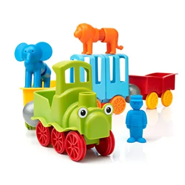 SmartMax STEM Magnetic Animal Train Play Set for Toddlers