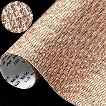 Outus 12000 Pcs Bling Bling Rhinestone Sheet Rhinestones Sticker DIY Car Decoration Sticker Self Adhesive Glitter Crystal Gem Stickers for Car Decoration, 9.4 x 7.9 Inch(AB Color)