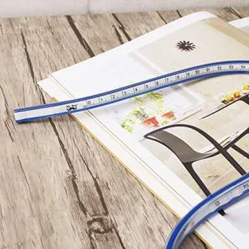 Mr. Pen- Ruler, 24 Inch Rulers for Drawing and Sewing, Curved Ruler, Bendable Ruler, Flexible Curve Template, Flexi Curve, Flexible Ruler for Engineering