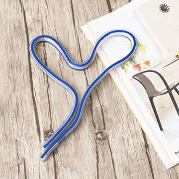 Mr. Pen- Ruler, 24 Inch Rulers for Drawing and Sewing, Curved Ruler, Bendable Ruler, Flexible Curve Template, Flexi Curve, Flexible Ruler for Engineering