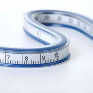 Mr. Pen- Ruler, 24 Inch Rulers for Drawing and Sewing, Curved Ruler, Bendable Ruler, Flexible Curve Template, Flexi Curve, Flexible Ruler for Engineering