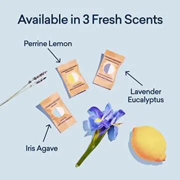 BLUELAND Hand Soap Starter Set - 1 Refillable Glass Foaming Hand Soap Dispenser + 4 Tablets Refills | Iris Agave Scent | Eco Friendly Hand Soap | Makes 4 x 9 Fl oz bottles (36 Fl oz total)