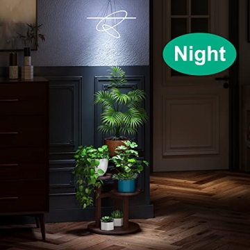 Sturdy 3-Tier Bamboo Plant Stand Indoor Outdoor Use