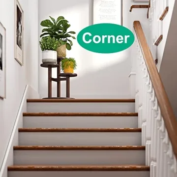 Sturdy 3-Tier Bamboo Plant Stand Indoor Outdoor Use