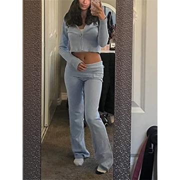 Yuemengxuan Y2K Floral Long Sleeve & Shorts Set - Women