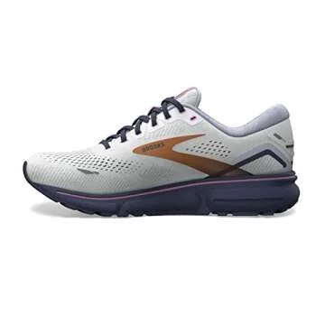 Brooks Women's Ghost 15 Neutral Running Shoe - Spa Blue/Neo Pink/Copper - 10 Medium