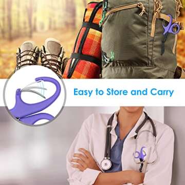 Premium GRICARE Trauma Shears with Carabiner for Medics