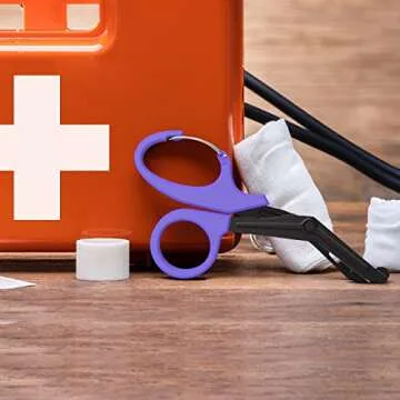 Premium GRICARE Trauma Shears with Carabiner for Medics