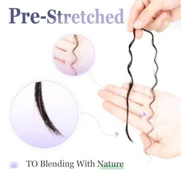 Pre-Divided Human Braiding Hair for Boho Braids Water Deep Wave Human Hair Bulk for Braiding Curly Human Hair for Boho Locs Boho Crochet Braids Human Hair Extensions (1B, 16"-160Strands)