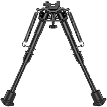 CVLIFE Adjustable Picatinny Bipod for Stability and Precision