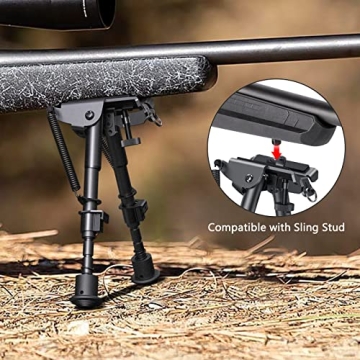 CVLIFE Adjustable Picatinny Bipod for Stability and Precision