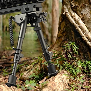 CVLIFE Adjustable Picatinny Bipod for Stability and Precision