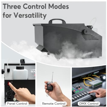 Low Lying Fog Machine, 1500W Dry Ice Fog Machine Fog Chiller Ground Fogger Outdoor and Indoor w/Remo...