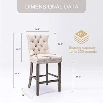 Virabit Velvet Bar Stools Set of 6 Stylish Comfort and Quality